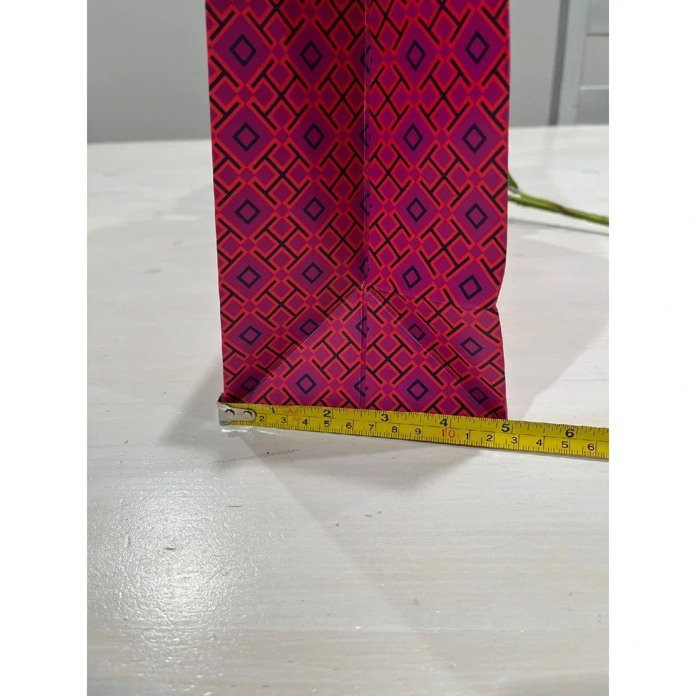 Tory‎ Burch Gift Bag Shopping Tote Orange Bow Pink Geometric Print